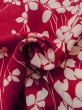 Photo13: M0922B Antique Japanese women   Ivory JUBAN undergarment / Silk. Flower,   (Grade C) (13)