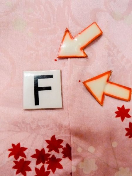 Photo19: M0922C Antique Japanese women   Pink JUBAN undergarment / Silk. Flower,   (Grade C) (19)