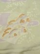 Photo4: M0922D Antique Japanese women  Pale Olive JUBAN undergarment / Silk. Flower,   (Grade C) (4)