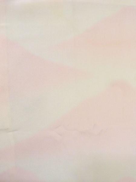 Photo4: M0922F Vintage Japanese women  Pale Pink JUBAN undergarment / Silk. Mountain,   (Grade C) (4)