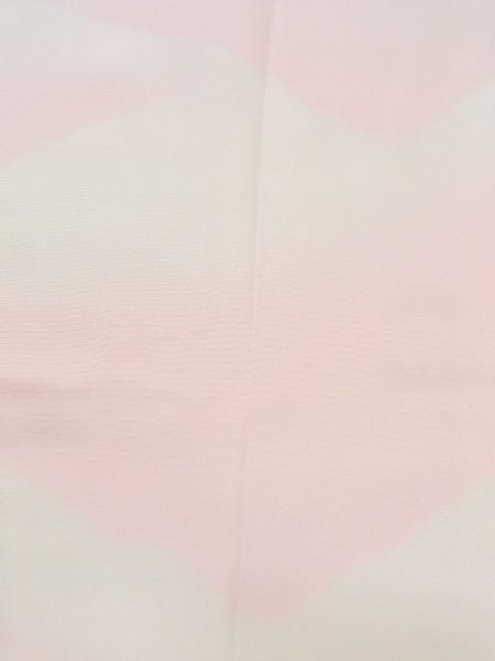 Photo6: M0922F Vintage Japanese women  Pale Pink JUBAN undergarment / Silk. Mountain,   (Grade C) (6)