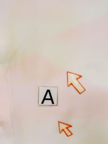 Photo14: M0922F Vintage Japanese women  Pale Pink JUBAN undergarment / Silk. Mountain,   (Grade C) (14)