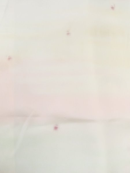 Photo4: M0922G Vintage Japanese women Pale Light White JUBAN undergarment / Silk. Dot,   (Grade C) (4)