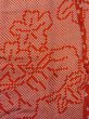 Photo4: M0922H Antique Japanese women   Red JUBAN undergarment / Silk. Flower,   (Grade B) (4)