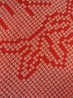 Photo7: M0922H Antique Japanese women   Red JUBAN undergarment / Silk. Flower,   (Grade B) (7)