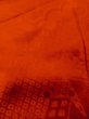Photo10: M0922M Antique Japanese women   Red JUBAN undergarment / Silk. Chrysanthemum, Stains/Soils all over. There is an impression from use.  (Grade D) (10)