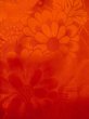 Photo5: M0922N Antique Japanese women   Vermilion JUBAN undergarment / Silk. Flower, There is an impression from use.  (Grade D) (5)