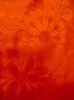 Photo5: M0922N Antique Japanese women   Vermilion JUBAN undergarment / Silk. Flower, There is an impression from use.  (Grade D) (5)
