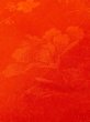 Photo11: M0922S Antique Japanese women   Red JUBAN undergarment / Synthetic.  Based woven pattern: MOMIJI maple leaf, Crane pattern  (Grade C) (11)