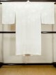 Photo2: M0922Y Vintage Japanese women   White JUBAN undergarment / Synthetic.  Based woven pattern: Stream  (Grade C) (2)