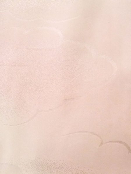 Photo6: M0923B Used Japanese women  Light Pink JUBAN undergarment / Silk.    (Grade C) (6)