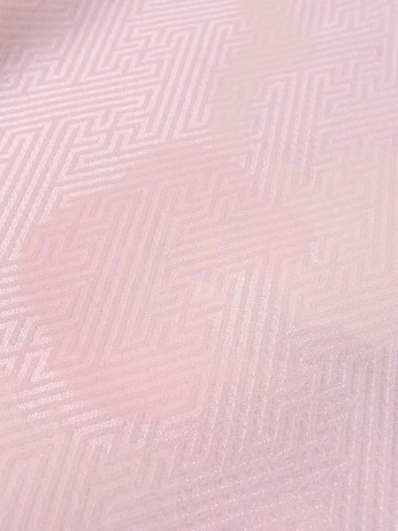 Photo8: M0923C Used Japanese women  Light Pink JUBAN undergarment / Synthetic. UME plum bloom   (Grade C) (8)