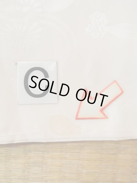 Photo16: M1003A Vintage Japanese women  Pale Coral JUBAN undergarment / Silk. Gradation Lining is attached on sleeves. Based woven pattern: Bells, Japanese traditional handball  (Grade B) (16)