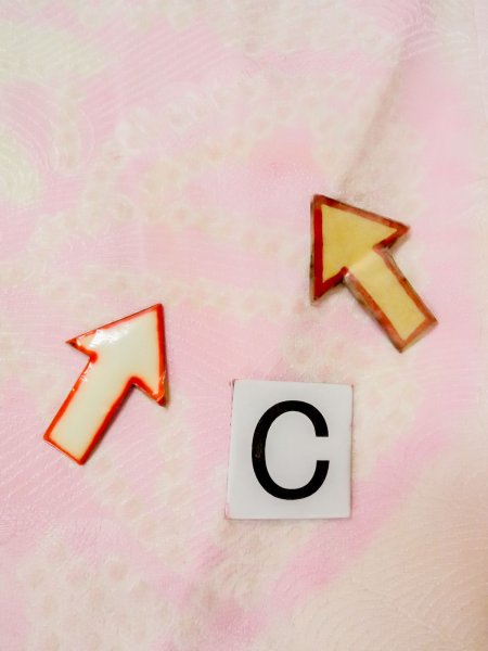 Photo16: M1003B Vintage Japanese women  Pale Coral JUBAN undergarment / Silk. Flower   (Grade C) (16)