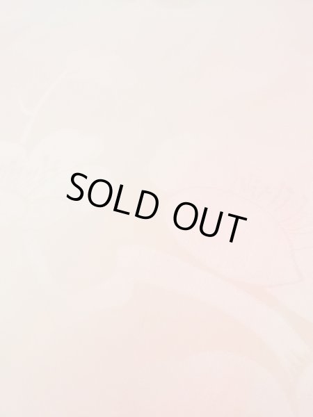 Photo9: M1003C Vintage Japanese women   Coral JUBAN undergarment / Silk. UME plum bloom, Lining is attached on sleeves.  (Grade B) (9)