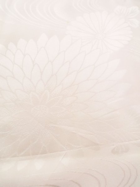 Photo8: M1003G Vintage Japanese women  Pale Pink JUBAN undergarment / Silk. Stream   (Grade C) (8)