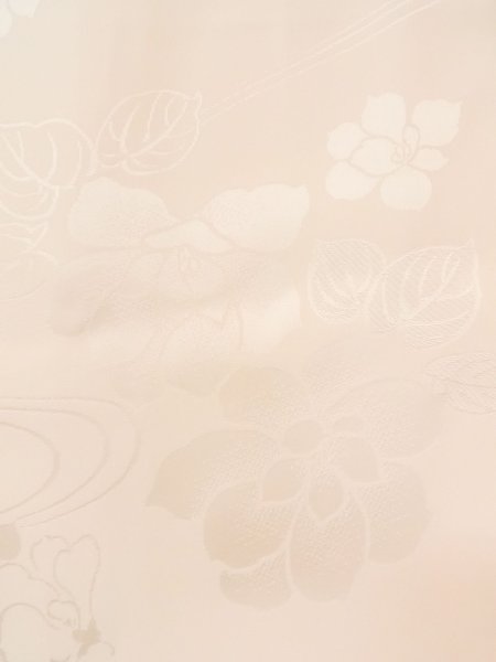 Photo5: M1003I Vintage Japanese women Pale Light Pink JUBAN undergarment / Silk. Gradation   (Grade B) (5)