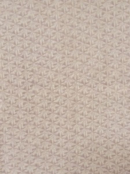 Photo3: M1003O Vintage Japanese women Pale Grayish Purple JUBAN undergarment / Wool. Abstract pattern Aging deterioration. There is an impression from use.  (Grade D) (3)