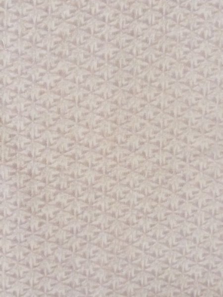 Photo4: M1003O Vintage Japanese women Pale Grayish Purple JUBAN undergarment / Wool. Abstract pattern Aging deterioration. There is an impression from use.  (Grade D) (4)