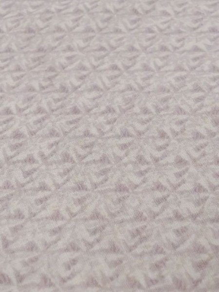 Photo7: M1003O Vintage Japanese women Pale Grayish Purple JUBAN undergarment / Wool. Abstract pattern Aging deterioration. There is an impression from use.  (Grade D) (7)