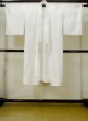 Photo1: M1003P Vintage Japanese women   White JUBAN undergarment / Synthetic.    (Grade C) (1)