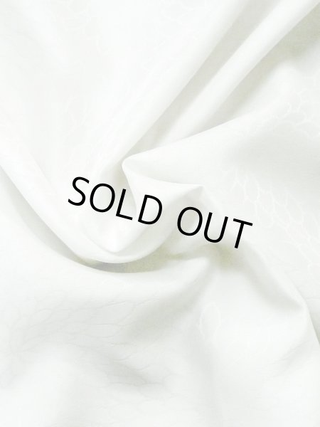 Photo10: M1003P Vintage Japanese women   White JUBAN undergarment / Synthetic.    (Grade C) (10)