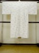 Photo2: M1003Q Vintage Japanese women   White JUBAN undergarment / Synthetic. Line,   (Grade C) (2)