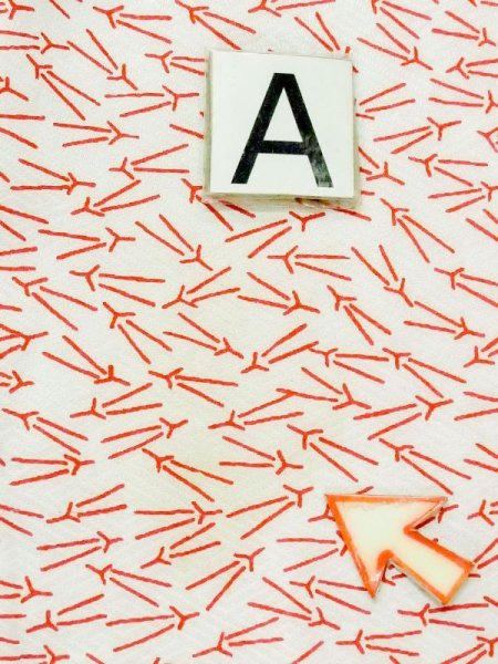 Photo12: M1003R Vintage Japanese women   White JUBAN undergarment / Synthetic. Pine tree/branch/needle, Aging deterioration.   (Grade C) (12)