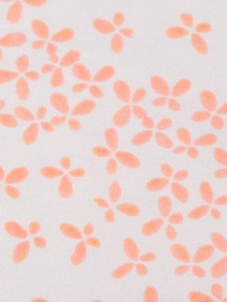 Photo6: M1003S Vintage Japanese women Pale Light Coral JUBAN undergarment / Synthetic. Butterfly   (Grade C) (6)