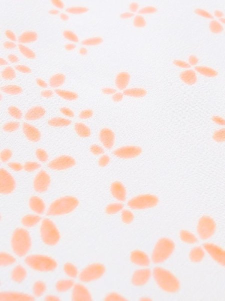 Photo8: M1003S Vintage Japanese women Pale Light Coral JUBAN undergarment / Synthetic. Butterfly   (Grade C) (8)