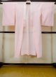 Photo1: M1003T Vintage Japanese women  Light Pink JUBAN undergarment / Synthetic. Dapple pattern   (Grade C) (1)