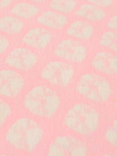 Photo8: M1003T Vintage Japanese women  Light Pink JUBAN undergarment / Synthetic. Dapple pattern   (Grade C) (8)