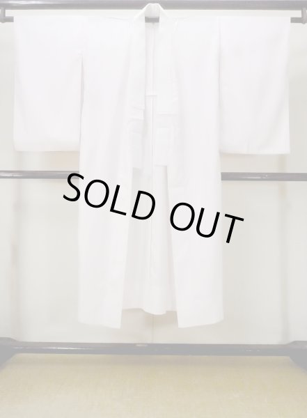 Photo1: M1003U Vintage Japanese women Pale Light Pink JUBAN undergarment / Synthetic. Wave   (Grade C) (1)