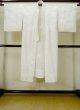 Photo1: M1003Z Vintage Japanese women   White JUBAN undergarment / Synthetic.    (Grade C) (1)