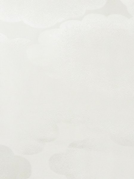 Photo5: M1003Z Vintage Japanese women   White JUBAN undergarment / Synthetic.    (Grade C) (5)