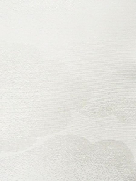 Photo6: M1003Z Vintage Japanese women   White JUBAN undergarment / Synthetic.    (Grade C) (6)