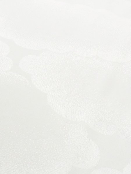 Photo8: M1003Z Vintage Japanese women   White JUBAN undergarment / Synthetic.    (Grade C) (8)