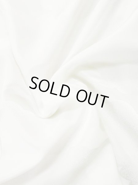 Photo10: M1003Z Vintage Japanese women   White JUBAN undergarment / Synthetic.    (Grade C) (10)