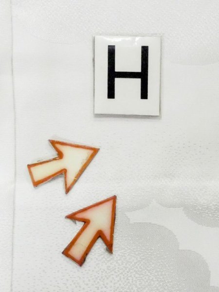 Photo19: M1003Z Vintage Japanese women   White JUBAN undergarment / Synthetic.    (Grade C) (19)