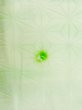 Photo5: M1004A Used Japanese women  Light Yellowish Green JUBAN undergarment / Silk. Dapple pattern,   (Grade C) (5)