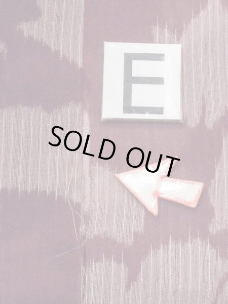 Photo16: M1010C Antique Japanese women  Dark Red Summer / Silk. Peony Stains/Soils all over. Aging deterioration. There is an impression from use.  (Grade D) (16)