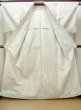 Photo2: M1010E Vintage Japanese women   Off White HITOE unlined / Silk. Geometrical pattern,   (Grade B) (2)