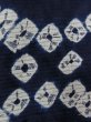 Photo6: M1010G Vintage Japanese women   Indigo Blue Summer / Silk. Dapple pattern,   (Grade D) (6)