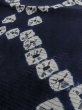 Photo10: M1010G Vintage Japanese women   Indigo Blue Summer / Silk. Dapple pattern,   (Grade D) (10)