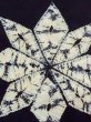 Photo6: M1010J Antique Japanese women   Black Summer / Silk. Flower   (Grade B) (6)