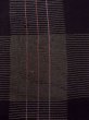 Photo6: M1010K Antique Japanese women   Black Summer / Silk. Stripes,   (Grade D) (6)