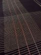 Photo10: M1010K Antique Japanese women   Black Summer / Silk. Stripes,   (Grade D) (10)