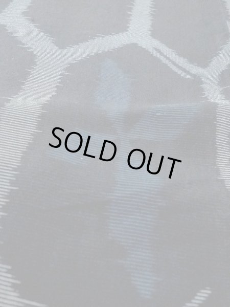 Photo8: M1010O Antique Japanese women   Black Summer / Silk. Flower,   (Grade D) (8)