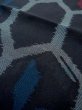 Photo10: M1010O Antique Japanese women   Black Summer / Silk. Flower,   (Grade D) (10)