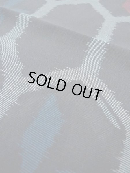 Photo10: M1010O Antique Japanese women   Black Summer / Silk. Flower,   (Grade D) (10)